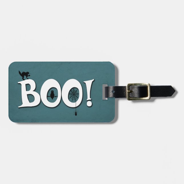 Boo! Luggage Tag (Front Horizontal)