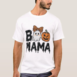 Boo Mama Halloween Ghost Pumpkin Mum Shirt Design_