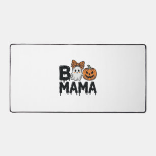 Boo Mama Halloween Ghost Pumpkin Mum Shirt Design_ Desk Mat