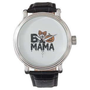 Boo Mama Halloween Ghost Pumpkin Mum Shirt Design_ Watch