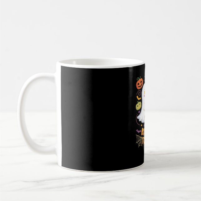 Boo Mine Forever Cute Ghosts Black Cat Love Hallow Coffee Mug (Left)