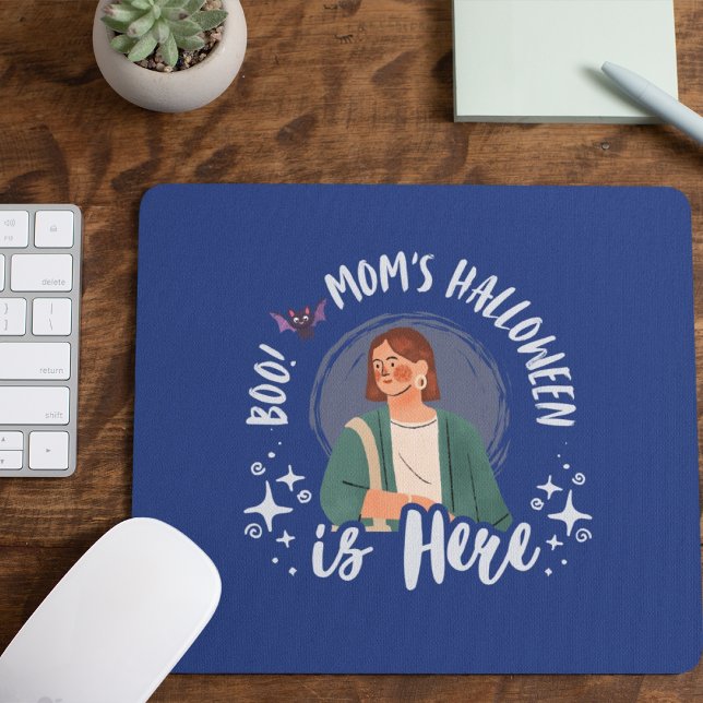 Boo! Mum's Halloween is Here Mouse Mat (Boo! Mom's Halloween is Here Mousepad Cover from The Beekeeper Store)