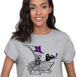 Boo My Catch Halloween Fishing Minimalist Tri-Blend Shirt