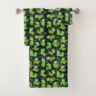 Boo Octopus Green Kids Clothing & Décor Bath Towel Set