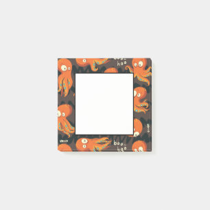 Boo Octopus Orange & Black Kids Clothing & Décor Post-it Notes