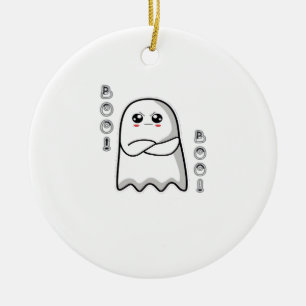 Boo Of Disapproval Classic Retro Ceramic Tree Decoration