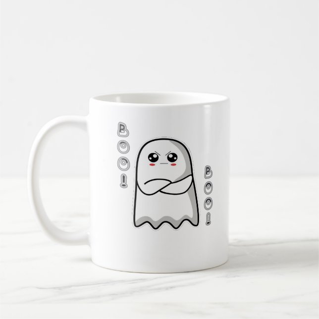Boo Of Disapproval Classic Retro Coffee Mug (Left)