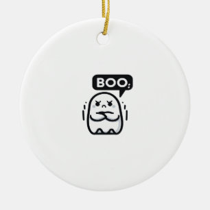 Boo Of Disapproval Funny Quote Ceramic Tree Decoration