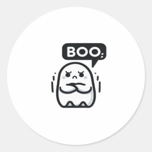 Boo Of Disapproval Funny Quote Classic Round Sticker