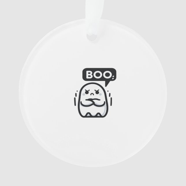 Boo Of Disapproval Funny Quote Ornament (Front)
