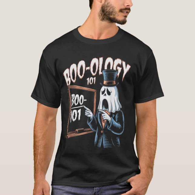 Boo-Ology 101,happy halloween T-Shirt (Front)