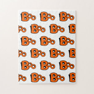 Boo Pattern Halloween Frustrating Jigsaw Puzzle