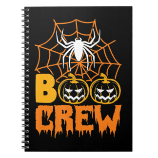 Boo Pumpkin Halloween Spider Nurse Halloween Party Notebook