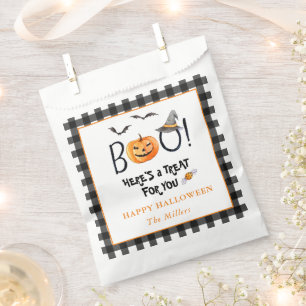 BOO Pumpkin Happy Halloween treat  Favour Bags