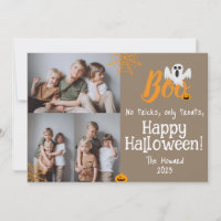 Boo pumpkin jack-o-lantern Halloween Photo Collage