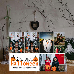 Boo Pumpkin Jack O Lantern Spooky Photo Halloween Holiday Card