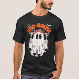 Boo racha Funny Halloween Ghost Drinking Margarita T-Shirt
