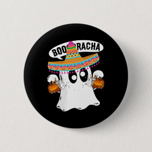 Boo-racha Halloween Cute Ghost Boo Borracha Cinco  6 Cm Round Badge