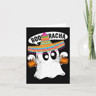 Boo-racha Halloween Cute Ghost Boo Borracha Cinco  Card