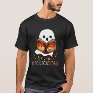 Boo Read Books Library Funny Booooks Ghost Hallowe T-Shirt
