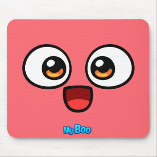 Boo Red Mouse Pad
