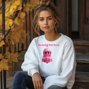 Boo sack pink attack breast cancer awareness sweatshirt