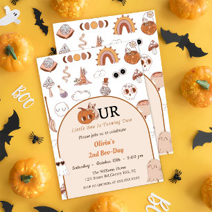Boo Second Birthday Our Little Boo Is Turning Two Invitation