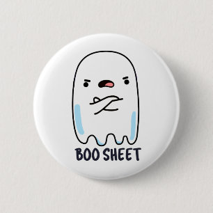 Boo Sheet Funny Halloween Ghost Pun  6 Cm Round Badge