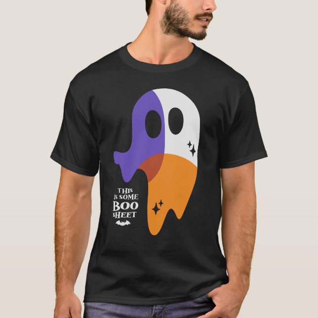 Boo Sheet Ghost - Funny Halloween T-Shirt (Front)