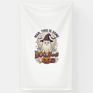 Boo Sheet Ghost Pumpkin Halloween Moon Cauldron Banner