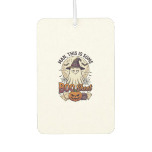 Boo Sheet Ghost Pumpkin Halloween Moon Cauldron Car Air Freshener