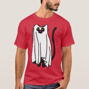 Boo Sheet Halloween Cat T-Shirt