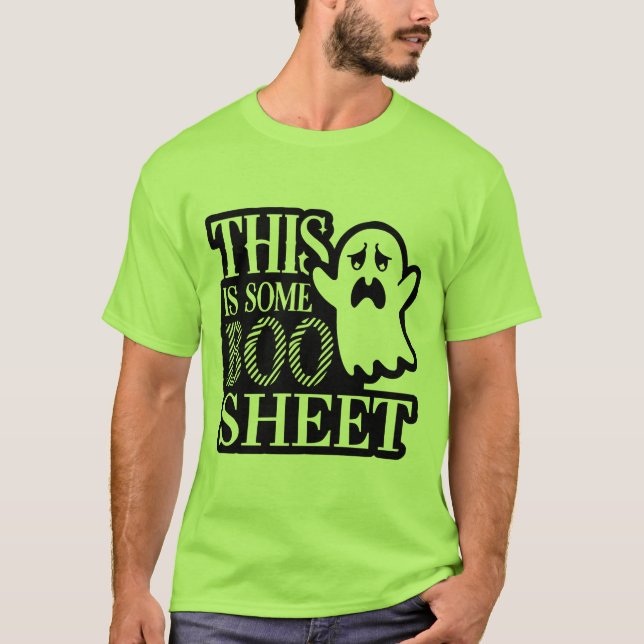 Boo Sheet Halloween T-Shirt (Front)