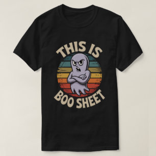 Boo Sheet Retro Style Funny Halloween Costume T-Shirt