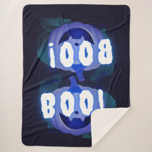 Boo! sherpa blanket