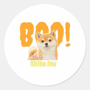 Boo! Shiba Inu   Best goods for Shiba Inu person Classic Round Sticker