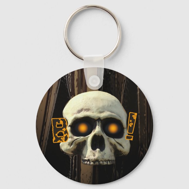 Boo Skull Key Ring (Front)
