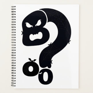 Boo Skull Question Mark Planner