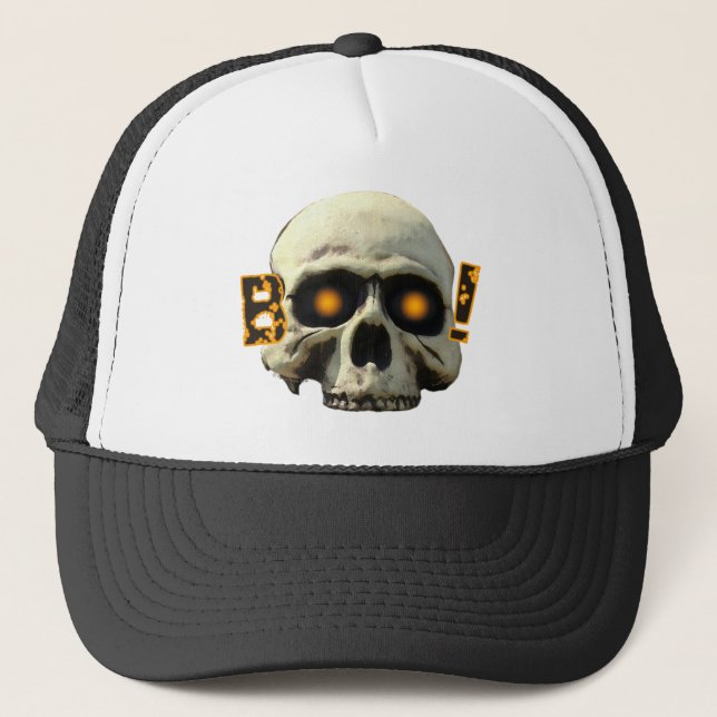 Boo Skull Trucker Hat (Front)