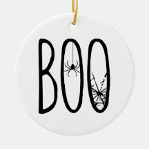 Boo Spider & Spiderweb Spooky Eerie Halloween