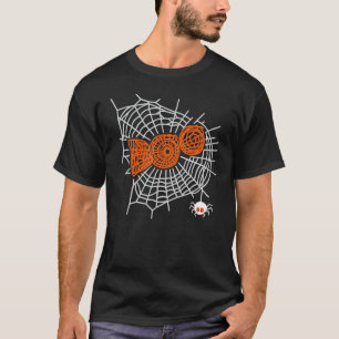 Boo Spider Web For Woman Cute Spider Web Graphic T-Shirt