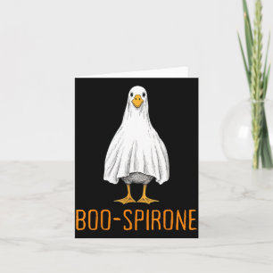 Boo-spirone Duck Ghost Pharmacy Halloween Card