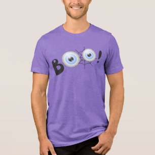 Boo Spooky Eyeballs   Halloween Tri-Blend Shirt