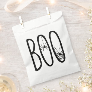 BOO Spooky Spider Halloween Favour Bags