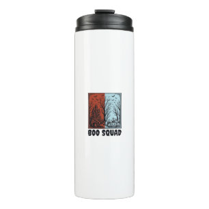 Boo Squad Vintage Halloween Pumpkin Shirt Design_1 Thermal Tumbler