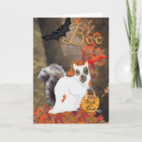 Boo! Squirrel Halloween Card