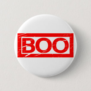 Boo Stamp 6 Cm Round Badge
