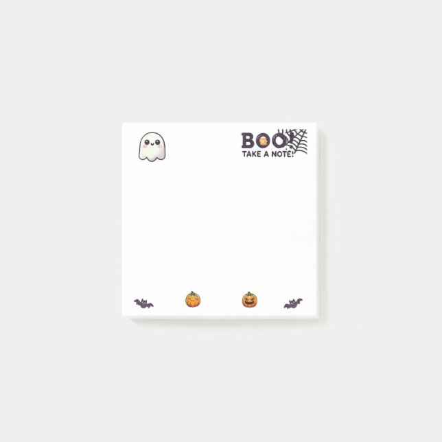 Boo! Take a Note - Halloween Post-it Notes (Front)