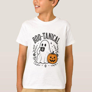 Boo-tanical Cute Ghost Design T-Shirt