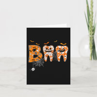 Boo Teeth Pumpkin Dentist Dental Hygienist Hallowe